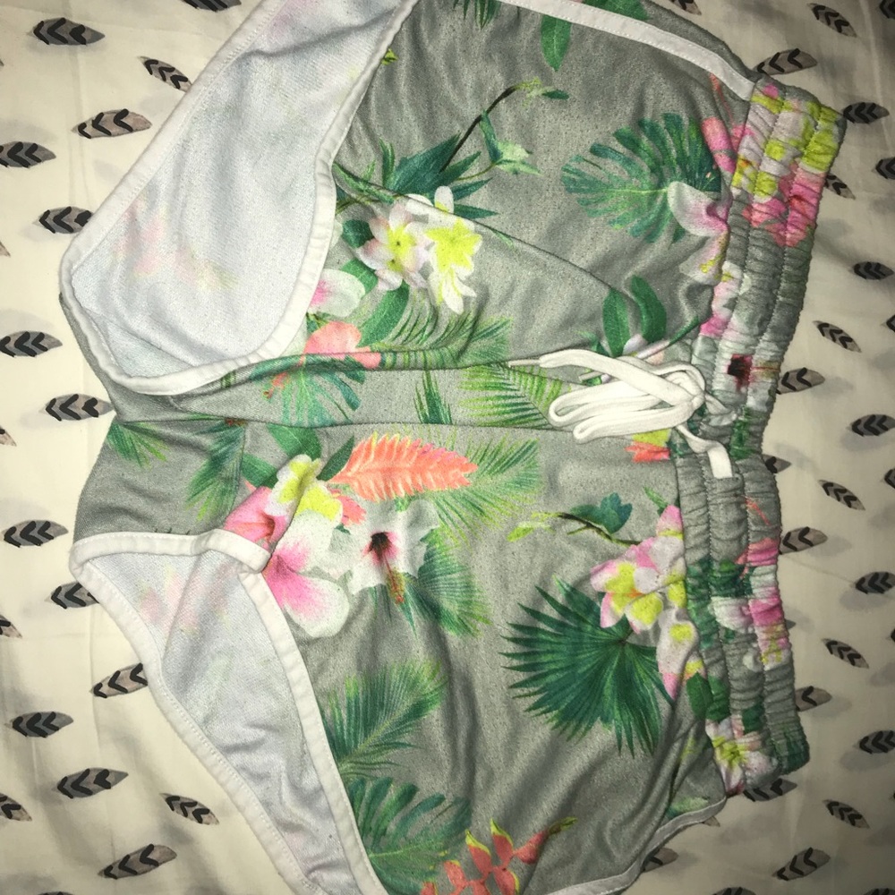 Floral Tie Shorts
